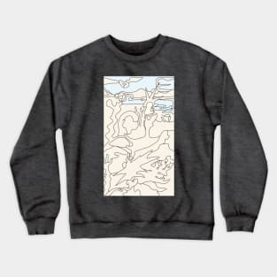 Deserted Desert  - Colored Crewneck Sweatshirt